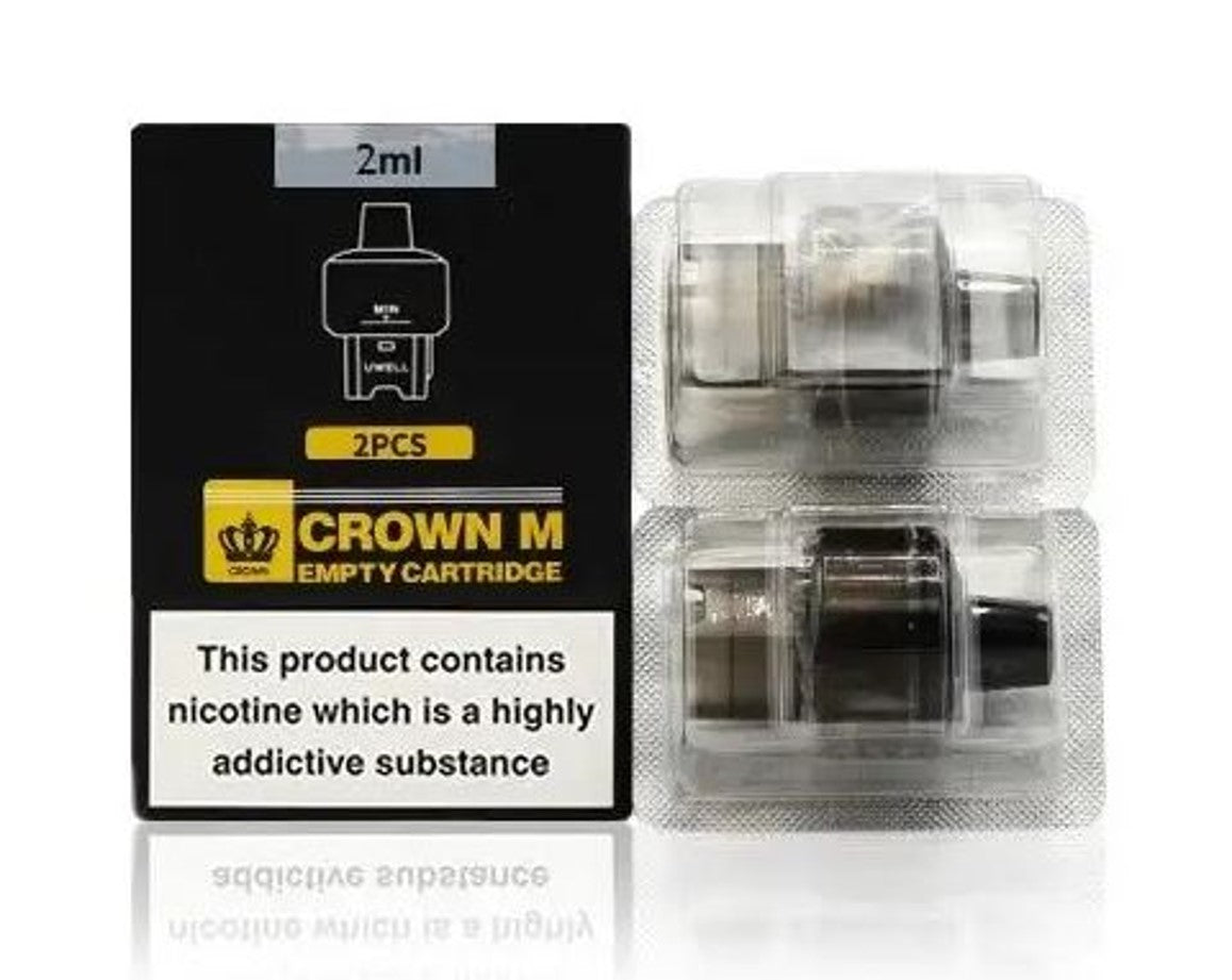 Uwell Crown M Empty Cartridge Replacement Pod 2ml Pack Of 2