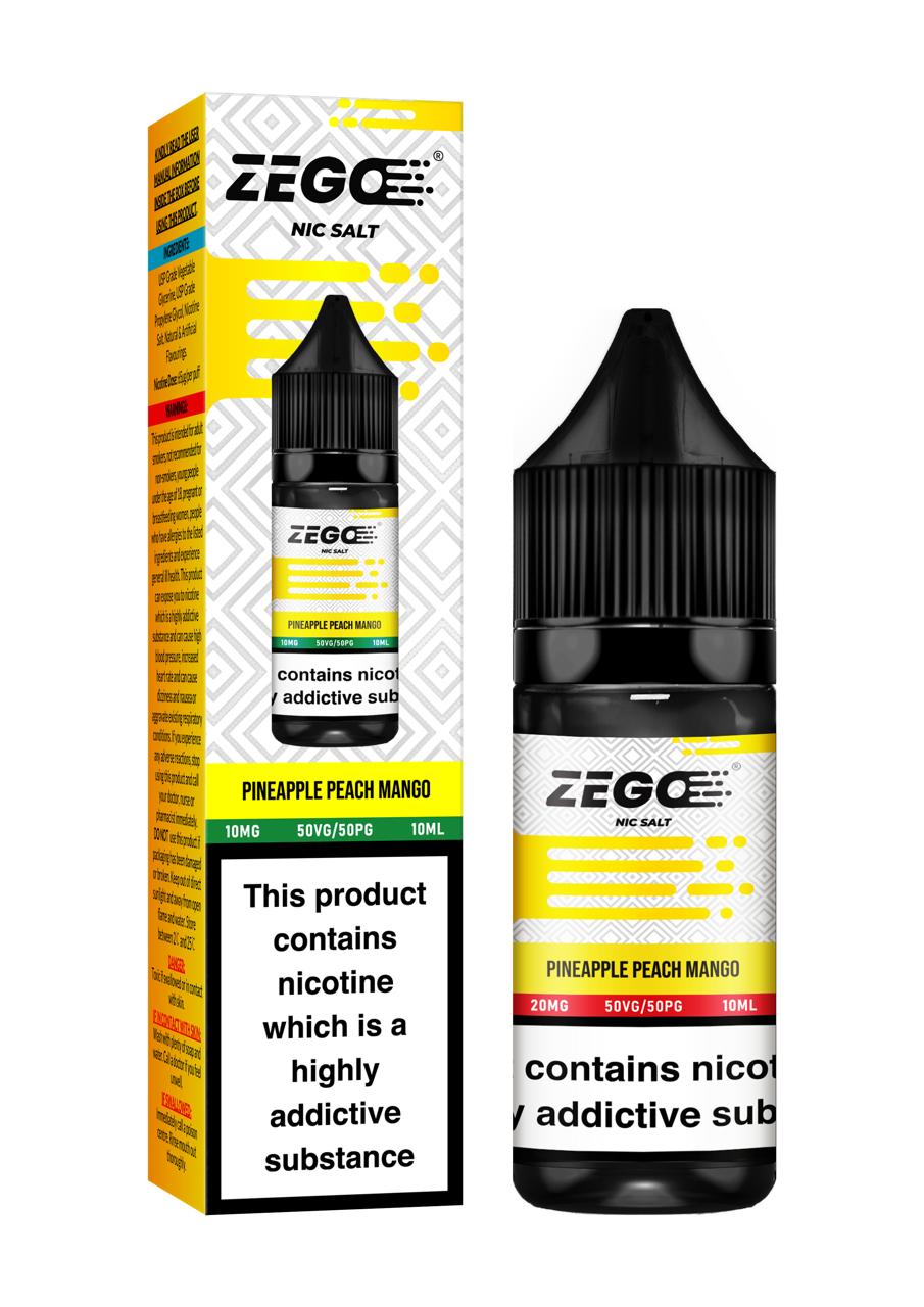 Zego Nic Salt E liquid 10x10ml