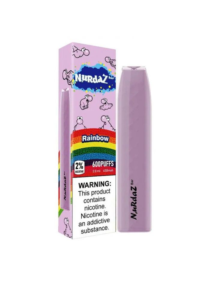 Nurdaz Bar 600 Disposable Vape Device – Box of 10
