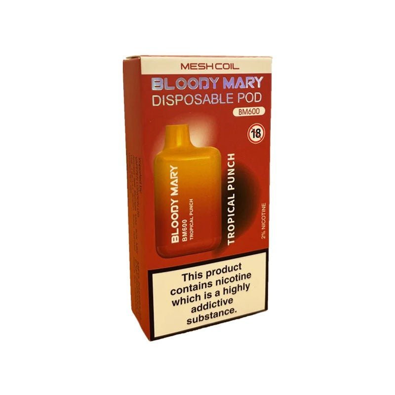 Bloody Mary BM600 Disposable Vape Pod Box of 10 - Vape Club Wholesale