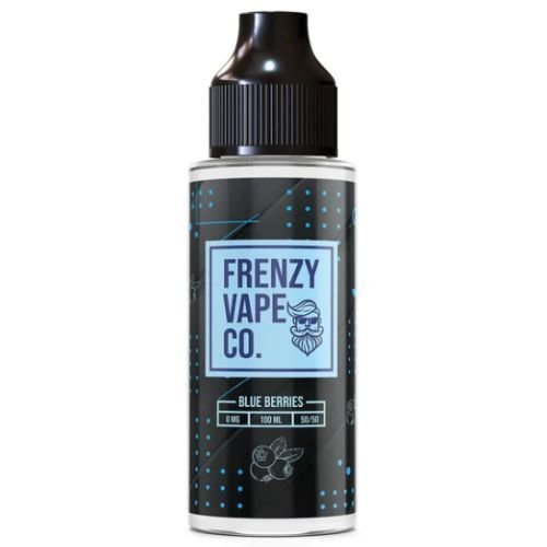 Frenzy Vape Co. 100ml Shortfill E-Liquid-Blue Berries-vapeukwholesale