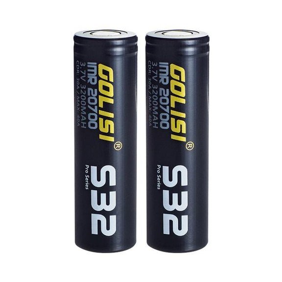 Golisi S32 - 20700 Battery - 3200mAh - Pack of 2 - Vape Club Wholesale