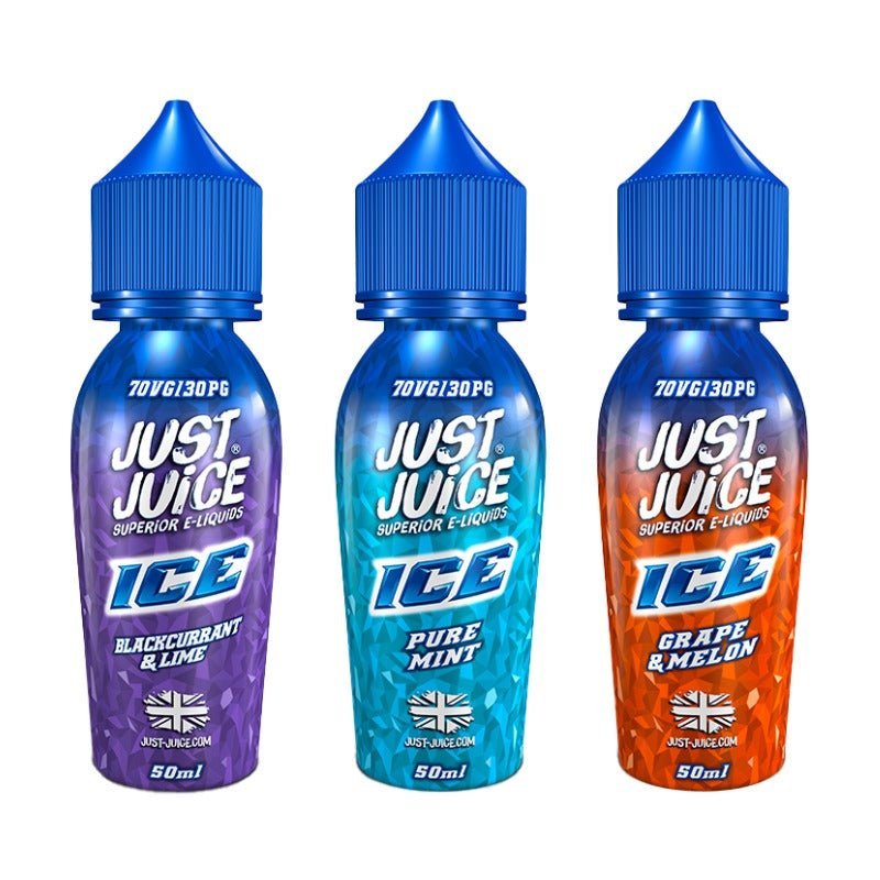 Just Juice Ice Range 50ml Shortfill E-liquids - Vape Club Wholesale