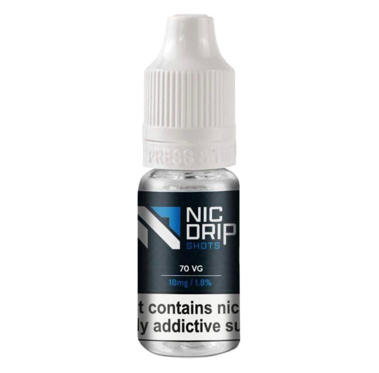 NIC DRIP - 70VG - 18MG - NICOTINE SHOT - Vape Club Wholesale