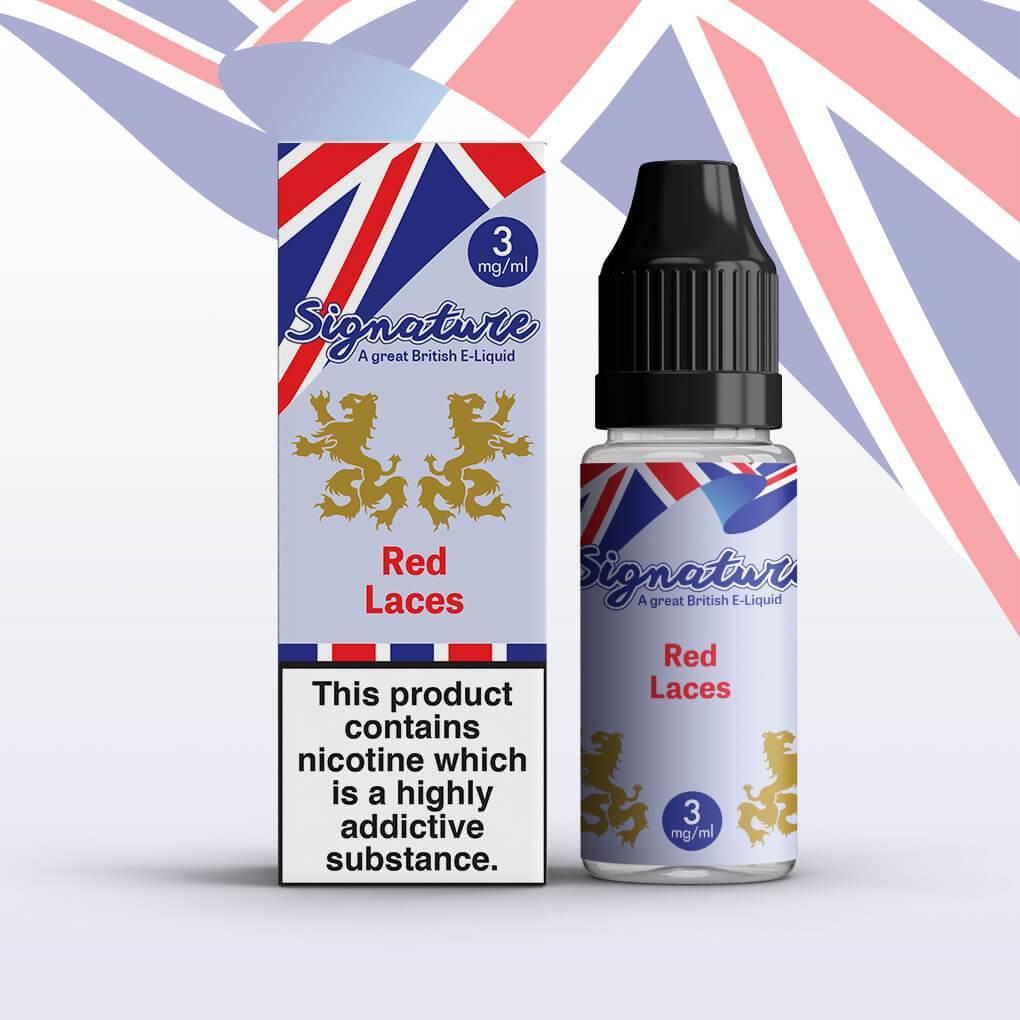 Signature - Red Laces - 10ml (Pack of 10) - Vape Club Wholesale