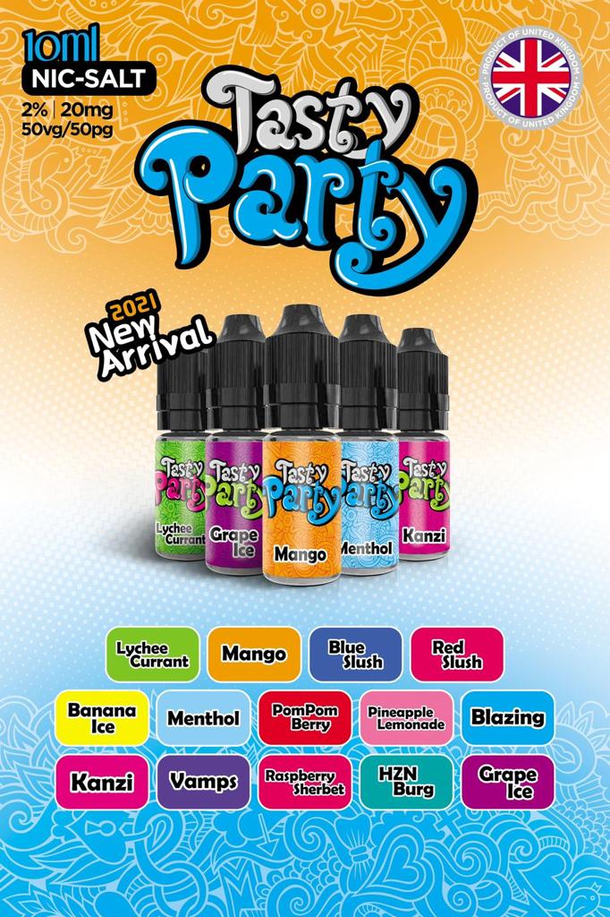 Tasty Party 10ml Nic Salt - Vape Club Wholesale