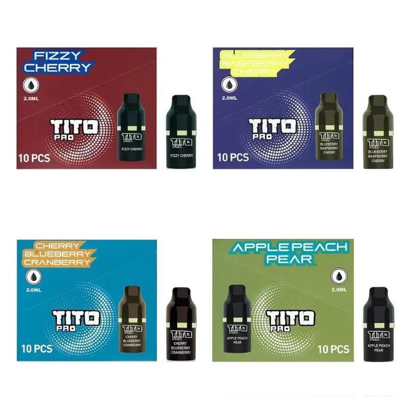 Tito Pro Replacement Disposable Vape Pods Box of 10 - Vape Club Wholesale